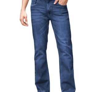1-799-BM-JJ3-DARK-BLUE-1 Ben Martin Men's Smart Fit Stretchable Jeans || Mid-Rise Denim Pants with Whisker Wash || Premium Casual Wear Jean for Men || 5 Pocket Jean's for Men's (1)