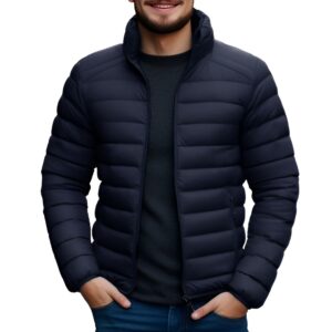 BM-JKT-FS-3333-NAVY-0 Ben Martin jacket for men || puffer jacket for men|| winter jackets for men || bomber jacket for men || stylish mens jacket || biker jacket for men || casual jacket for men || Hoody jacket