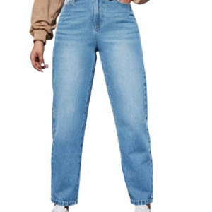 BM-JJ27-LIGHT-BLUE-0 Ben Martin Women's Tapered Fit High Rise Jeans || Mom_Fit Jean'S || High Waist Stretchable Jean || Carrot-Fit Jins || Casual Denim Jeans|| Narrow Bottom Jean'S || Relax-Fit Jean,S