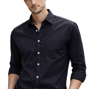 BM-322-CSH-NRL-BLACK-1 Ben Martin Shirt for Men | Regular Casual Shirts For Mens’ | Men’s Casual Shirt’s Slim Fit | Full Sleeve Cotton Shirts for Men’s | Solid Shirt’s for Mens Stylish | Formal & Casual Wear Shirts