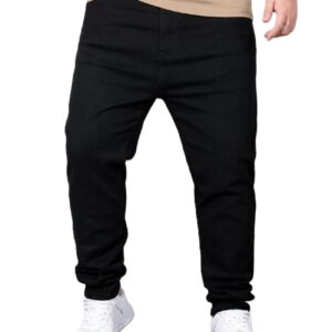 3-999-BM-JJ3-BLACK-0 Ben Martin Plus Size Jeans for Man || Big Size Stretchable Jeans for Men || Smart Fit Regular Fit Jean's Pants for Men's || Cotton Denim Jins Pant for Men:s - Available in Sizes.