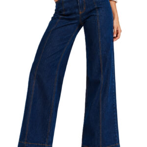 3-BM-JJ45-DARK-BLUE-2 Ben Martin Blue Loose Fit Pants for Women || Baggy Jeans for Womens || Women,'s Loose Jean || High Waist Wide Leg Denim Jeans || Oversized Jean's for Womenss || Straight Fit Women's Jeans