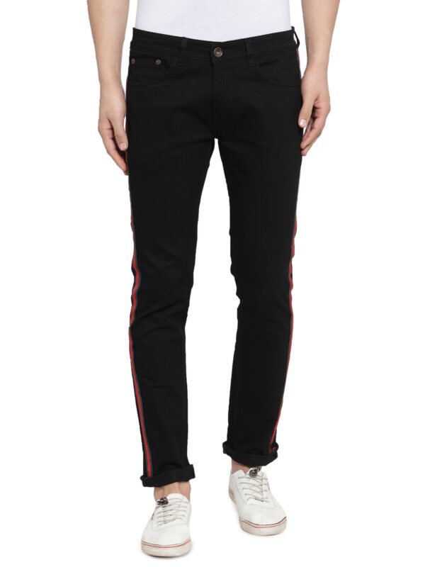 Ben Martin Men's Regular Fit Stylish Stretchable Side Stripes Casusal Denim Jeans Pant for Men